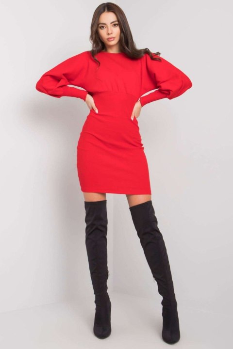 Sukienka Model RV-SK-6079.65 Red - Rue Paris Sukienka Model RV-SK-6079.65 Red - Rue Paris