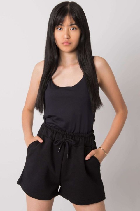 Szorty Damski Model RV-SN-6700.20X Black - Rue Paris Szorty Damski Model RV-SN-6700.20X Black - Rue Paris
