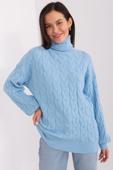 Golf Damski Model AT-SW-2348.88 Light Blue - AT Golf Damski Model AT-SW-2348.88 Light Blue - AT