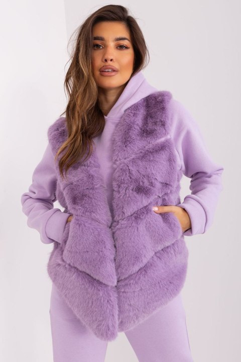 Kamizelka Model AT-KZ-2349.00P Light Violet - AT Kamizelka Model AT-KZ-2349.00P Light Violet - AT