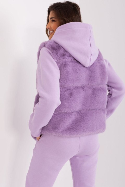 Kamizelka Model AT-KZ-2349.00P Light Violet - AT Kamizelka Model AT-KZ-2349.00P Light Violet - AT