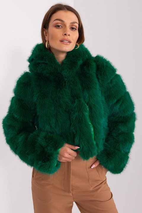 Kurtka Damska Model AT-KR-2378.96P Dark Green - AT Kurtka Damska Model AT-KR-2378.96P Dark Green - AT