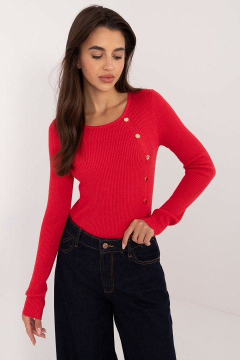Sweter Damski Model AT-SW-2332-2.62 Red - AT Sweter Damski Model AT-SW-2332-2.62 Red - AT