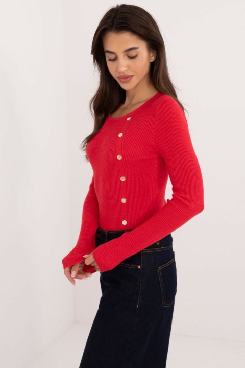 Sweter Damski Model AT-SW-2332-2.62 Red - AT Sweter Damski Model AT-SW-2332-2.62 Red - AT