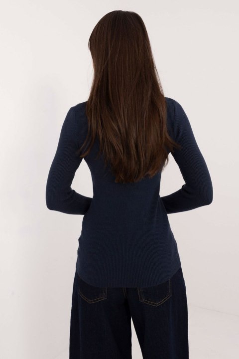Sweter Damski Model AT-SW-2332-2.65 Navy - AT Sweter Damski Model AT-SW-2332-2.65 Navy - AT