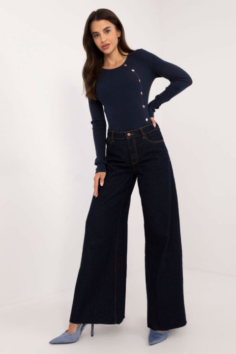Sweter Damski Model AT-SW-2332-2.65 Navy - AT Sweter Damski Model AT-SW-2332-2.65 Navy - AT