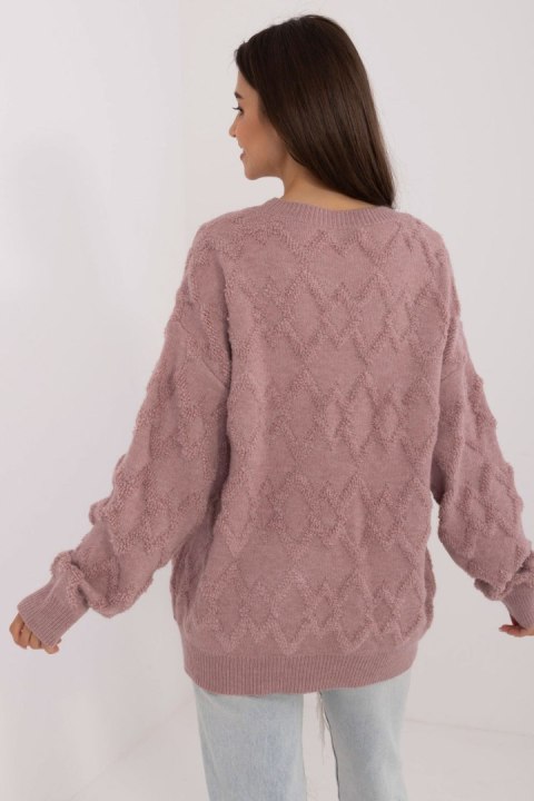 Sweter Damski Model AT-SW-2361.61 Light Violet - AT Sweter Damski Model AT-SW-2361.61 Light Violet - AT