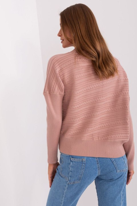Sweter Damski Model AT-SW-2368.36X Dark Pink - AT Sweter Damski Model AT-SW-2368.36X Dark Pink - AT