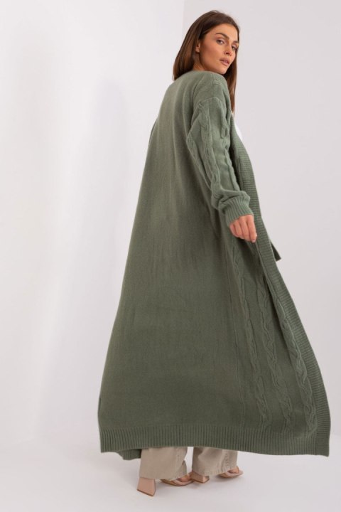 Sweter Kardigan Model AT-SW-2395.30 Khaki - AT Sweter Kardigan Model AT-SW-2395.30 Khaki - AT