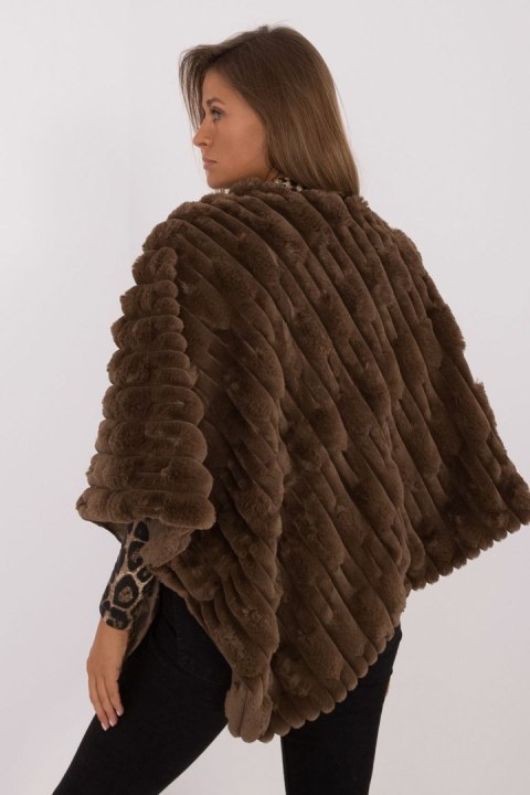 Sweter Ponczo Model AT-PN-2347.88 Dark Brown - AT Sweter Ponczo Model AT-PN-2347.88 Dark Brown - AT