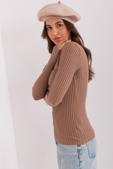 Beret Model AT-CZ-231305.82P Beige - AT Beret Model AT-CZ-231305.82P Beige - AT