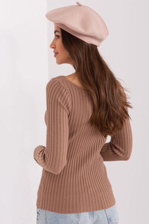 Beret Model AT-CZ-231305.82P Beige - AT Beret Model AT-CZ-231305.82P Beige - AT
