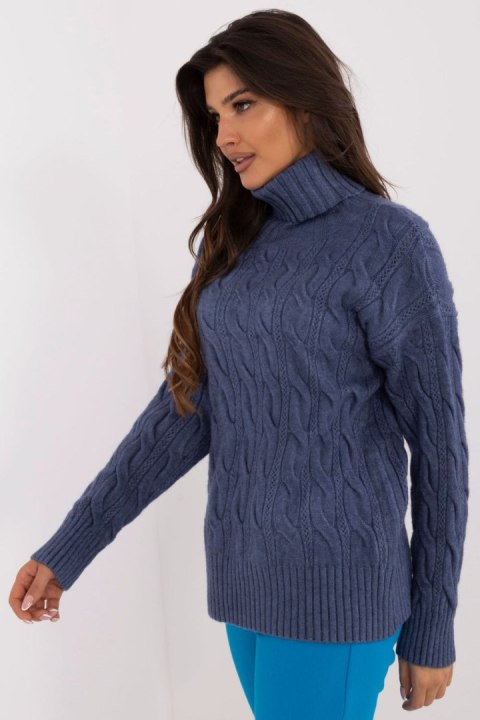 Golf Damski Model AT-SW-23445.00 Dark Blue - AT Golf Damski Model AT-SW-23445.00 Dark Blue - AT