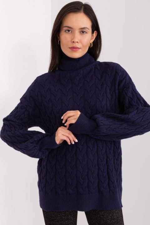 Golf Damski Model AT-SW-2348.88 Navy - AT Golf Damski Model AT-SW-2348.88 Navy - AT
