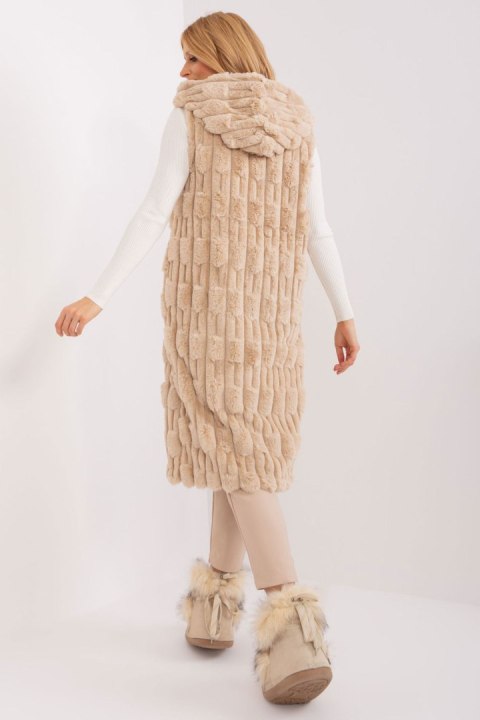 Kamizelka Model AT-KZ-2368-1.07 Beige - AT Kamizelka Model AT-KZ-2368-1.07 Beige - AT