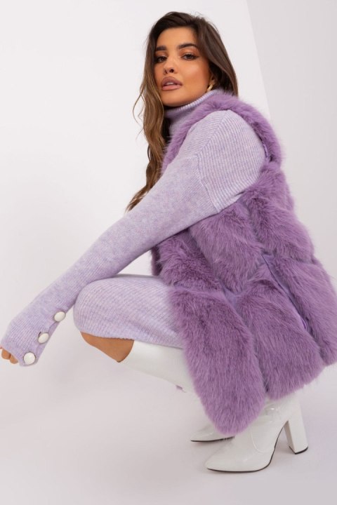 Kamizelka Model AT-KZ-2375.00P Light Violet - AT Kamizelka Model AT-KZ-2375.00P Light Violet - AT