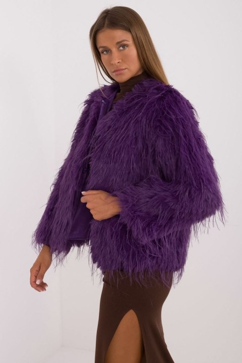 Kurtka Damska Model AT-KR-2359.96P Dark Violet - AT Kurtka Damska Model AT-KR-2359.96P Dark Violet - AT