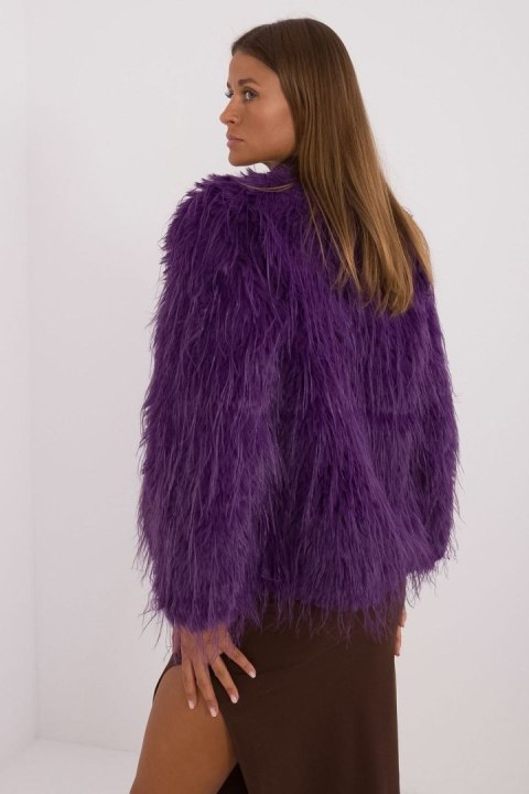 Kurtka Damska Model AT-KR-2359.96P Dark Violet - AT Kurtka Damska Model AT-KR-2359.96P Dark Violet - AT
