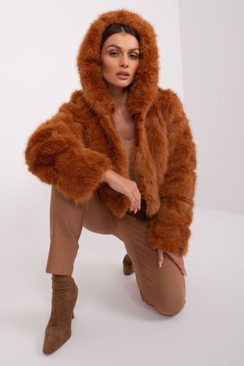 Kurtka Damska Model AT-KR-2378.96P Light Brown - AT Kurtka Damska Model AT-KR-2378.96P Light Brown - AT