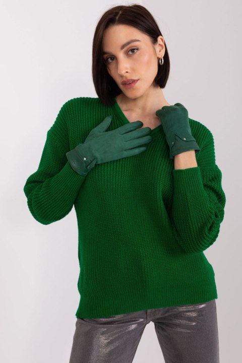 Rękawiczki Model AT-RK-239507.53P Dark Green - AT Rękawiczki Model AT-RK-239507.53P Dark Green - AT