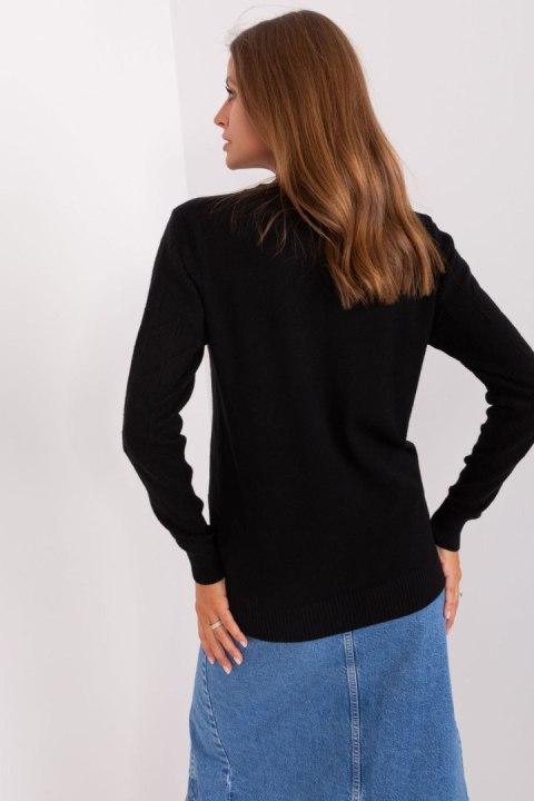Sweter Damski Model AT-SW-232901.25X Black - AT Sweter Damski Model AT-SW-232901.25X Black - AT
