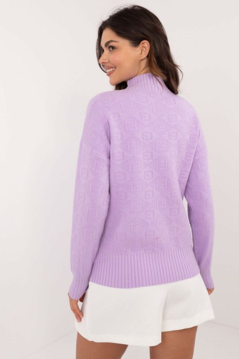 Sweter Damski Model AT-SW-2339.54 Light Violet - AT Sweter Damski Model AT-SW-2339.54 Light Violet - AT