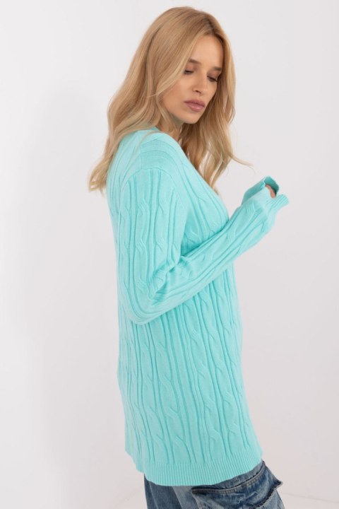 Sweter Damski Model AT-SW-2343.88 Mint - AT Sweter Damski Model AT-SW-2343.88 Mint - AT