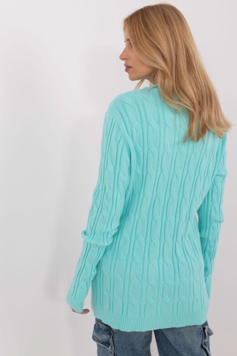 Sweter Damski Model AT-SW-2343.88 Mint - AT Sweter Damski Model AT-SW-2343.88 Mint - AT