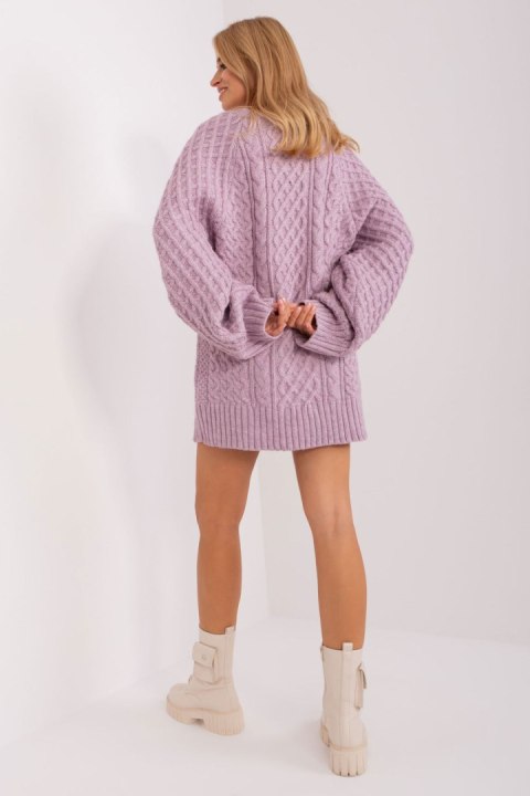 Sweter Damski Model AT-SW-2367-2.64P Light Violet - AT Sweter Damski Model AT-SW-2367-2.64P Light Violet - AT