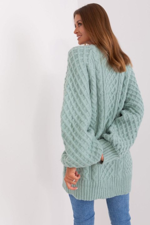 Sweter Damski Model AT-SW-2367-2.64P Mint - AT Sweter Damski Model AT-SW-2367-2.64P Mint - AT