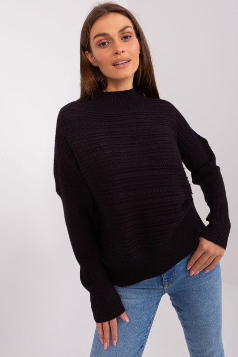 Sweter Damski Model AT-SW-2368.36X Black - AT Sweter Damski Model AT-SW-2368.36X Black - AT