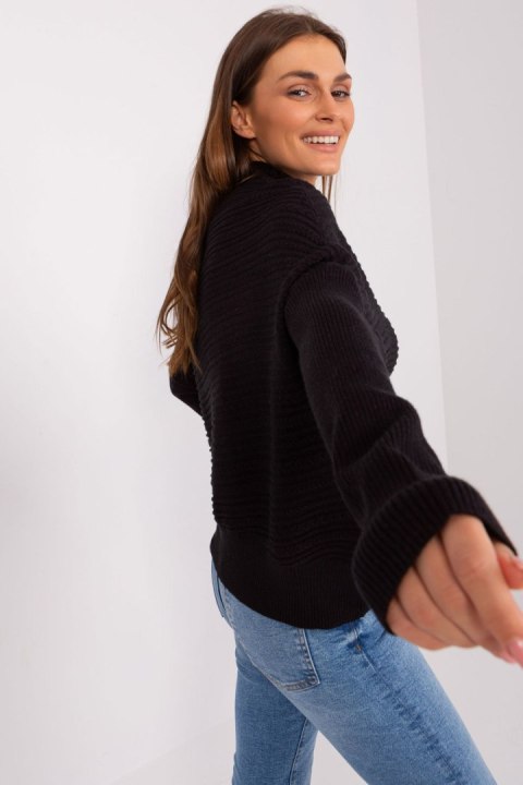 Sweter Damski Model AT-SW-2368.36X Black - AT Sweter Damski Model AT-SW-2368.36X Black - AT