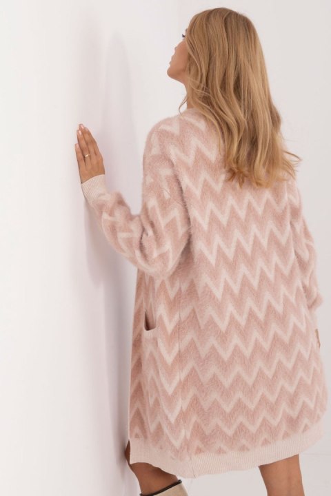 Sweter Kardigan Model AT-SW-2340-A.00 Dark Pink - AT Sweter Kardigan Model AT-SW-2340-A.00 Dark Pink - AT