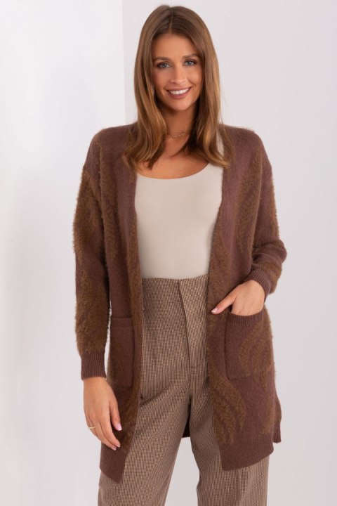 Sweter Kardigan Model AT-SW-234501.00P Brown - AT Sweter Kardigan Model AT-SW-234501.00P Brown - AT