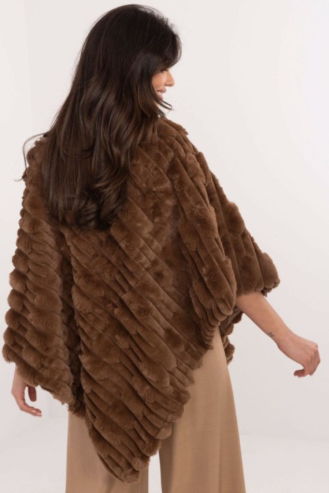 Sweter Ponczo Model AT-PN-2347.16 Brown - AT Sweter Ponczo Model AT-PN-2347.16 Brown - AT