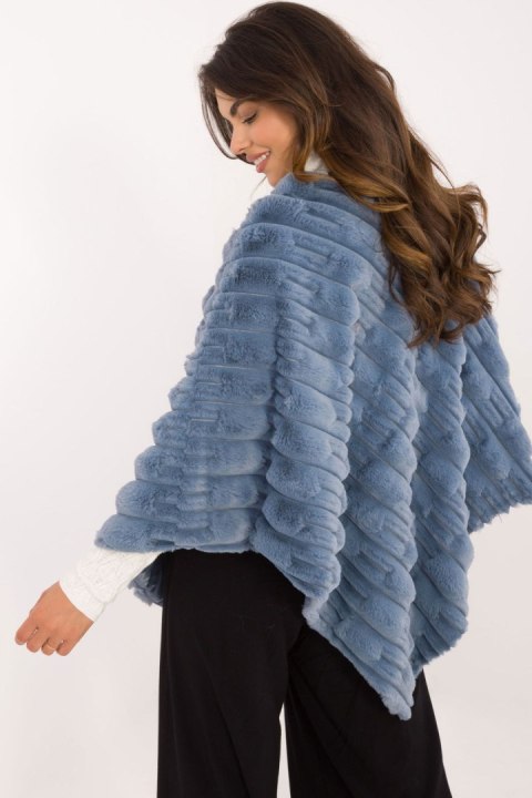 Sweter Ponczo Model AT-PN-2347.88 Blue - AT Sweter Ponczo Model AT-PN-2347.88 Blue - AT