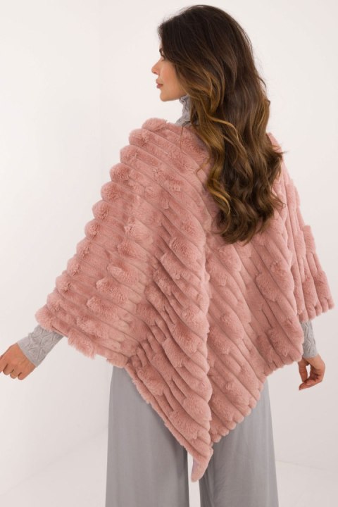 Sweter Ponczo Model AT-PN-2347.88 Dark Pink - AT Sweter Ponczo Model AT-PN-2347.88 Dark Pink - AT