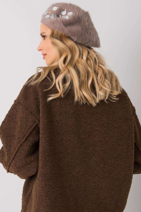 Beret Model AT-CZ-BF38834-1 Dark Beige - AT Beret Model AT-CZ-BF38834-1 Dark Beige - AT
