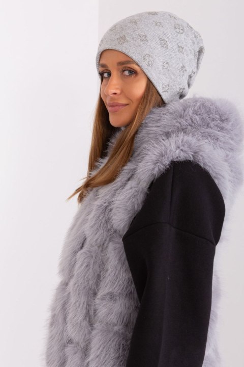 Czapka Model AT-CZ-2325.86 Grey - AT Czapka Model AT-CZ-2325.86 Grey - AT