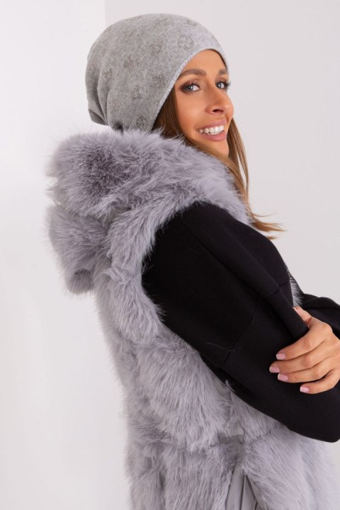 Czapka Model AT-CZ-2325.86 Grey - AT Czapka Model AT-CZ-2325.86 Grey - AT