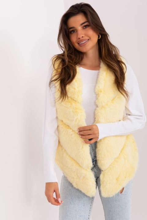 Kamizelka Model AT-KZ-2349.00P Light Yellow - AT Kamizelka Model AT-KZ-2349.00P Light Yellow - AT