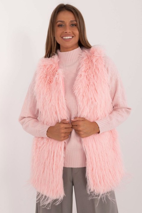 Kamizelka Model AT-KZ-2349-1.31P Light Pink - AT Kamizelka Model AT-KZ-2349-1.31P Light Pink - AT