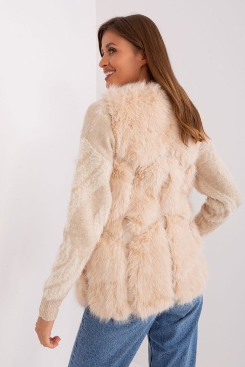 Kamizelka Model AT-KZ-2375.00P Beige - AT Kamizelka Model AT-KZ-2375.00P Beige - AT