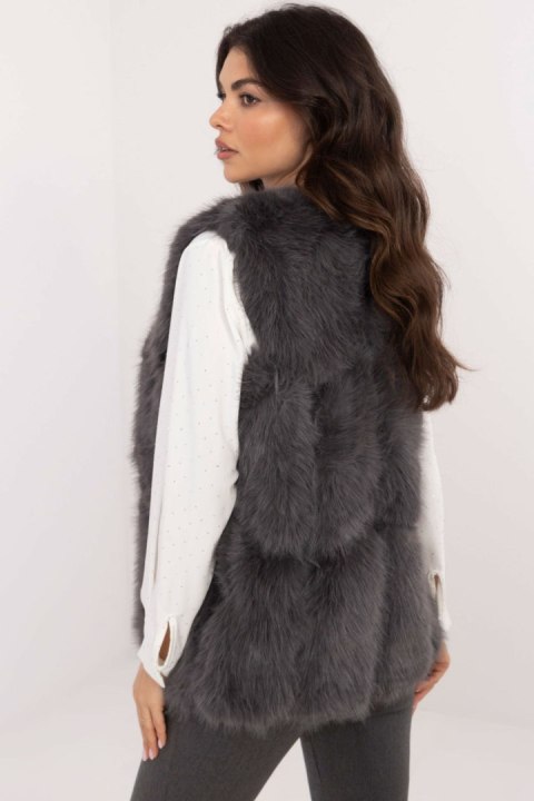 Kamizelka Model AT-KZ-2375.00P Dark Grey - AT Kamizelka Model AT-KZ-2375.00P Dark Grey - AT