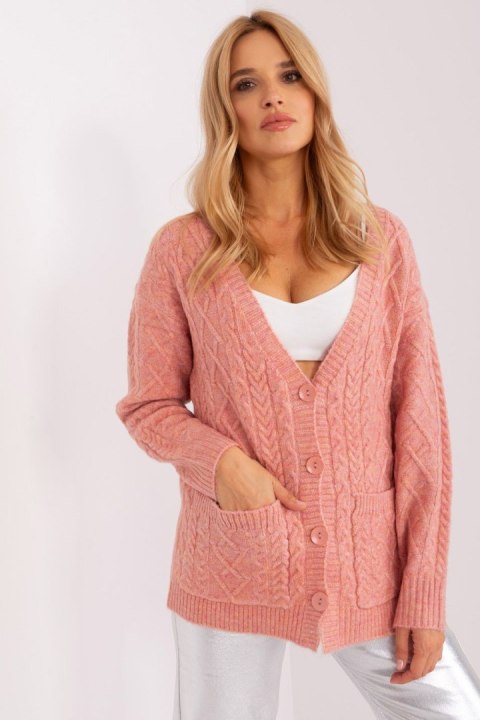 Sweter Damski Model AT-SW-2358.31 Light Pink - AT Sweter Damski Model AT-SW-2358.31 Light Pink - AT