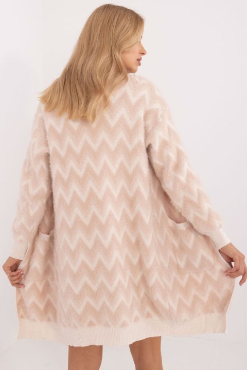Sweter Kardigan Model AT-SW-2340-A.00 Beige - AT Sweter Kardigan Model AT-SW-2340-A.00 Beige - AT