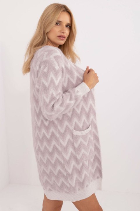 Sweter Kardigan Model AT-SW-2340-A.00 Light Violet - AT Sweter Kardigan Model AT-SW-2340-A.00 Light Violet - AT