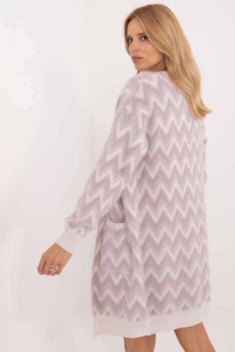 Sweter Kardigan Model AT-SW-2340-A.00 Light Violet - AT Sweter Kardigan Model AT-SW-2340-A.00 Light Violet - AT