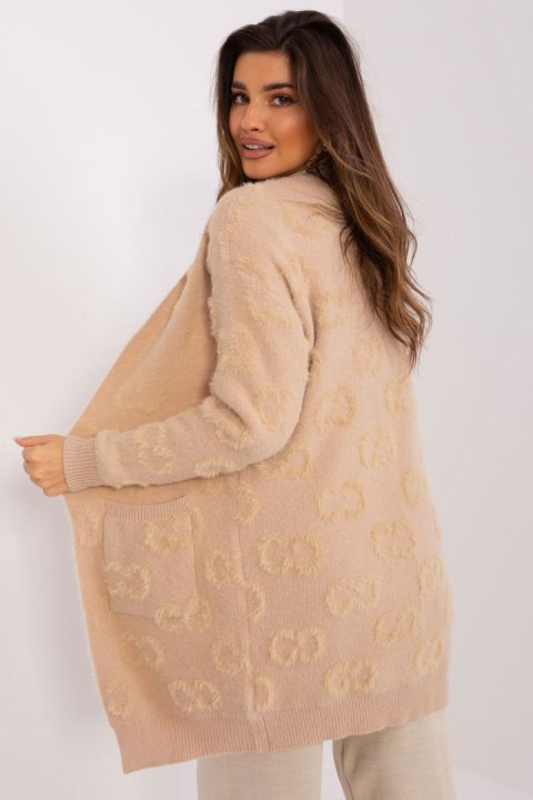 Sweter Kardigan Model AT-SW-234502.38X Beige - AT Sweter Kardigan Model AT-SW-234502.38X Beige - AT