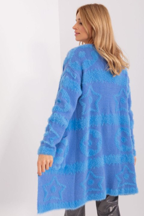 Sweter Kardigan Model AT-SW-234503.00P Blue - AT Sweter Kardigan Model AT-SW-234503.00P Blue - AT